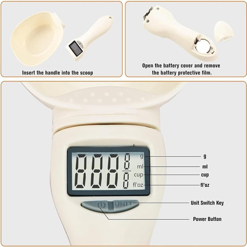 Cuchara Medidora Digital De Alta Precision Con Pantalla Lcd