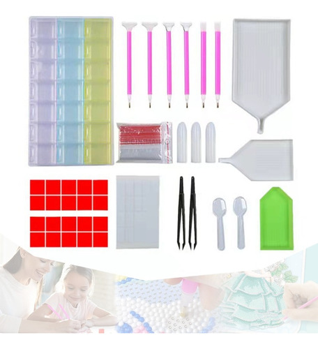 Kit De 5d Herramientas Diy Decorativos De Pintura Diamante