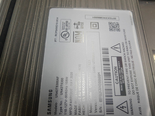 Fuente Para Tv Samsung Un43t5300af (Usado)