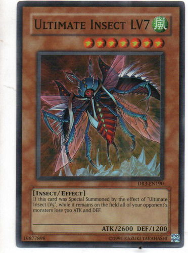 Ultimate Insect Lv7carta Yugi Dr3-en190 Super Rare