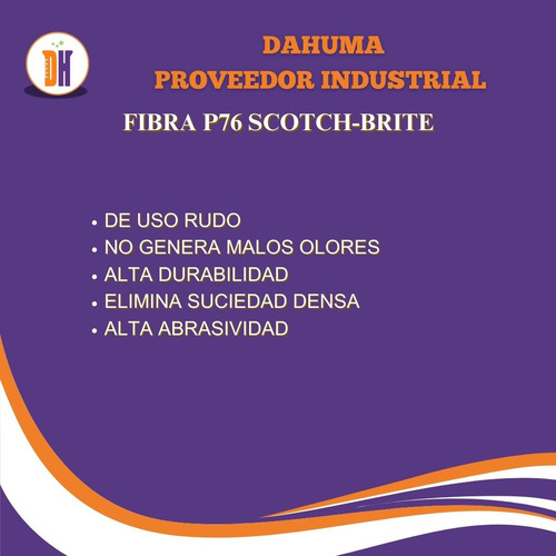 Fibra Scotch Brite P76 Caja 12 Piezas Negro