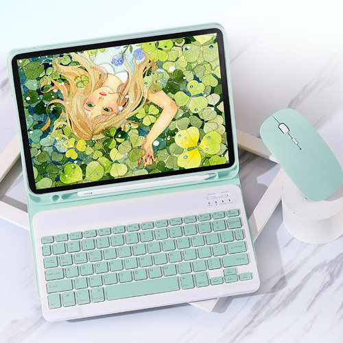 S Teclado Con Funda Protectora Green 10 Case Night Dark