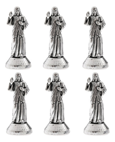 6 Lote Mini Jesús Estatua Cristiana Figura Para Creyente Pas