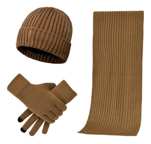 Conjunto De Gorro, Bufanda Y Guantes Para Invierno, Gorro Gr