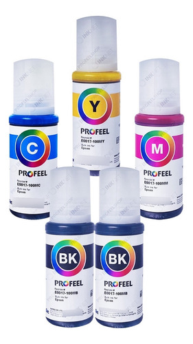 5 X100ml Tinta Corante E0017 Inktec L5190 L6161 L6171 L6191
