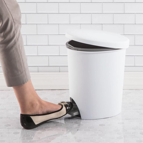 Botes De Basura Sterilite Blanco, 2 Unidades