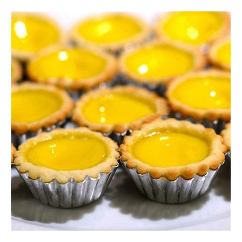 50 Unidades Moldes Para Mini Tartaletas De Acero Inoxidable
