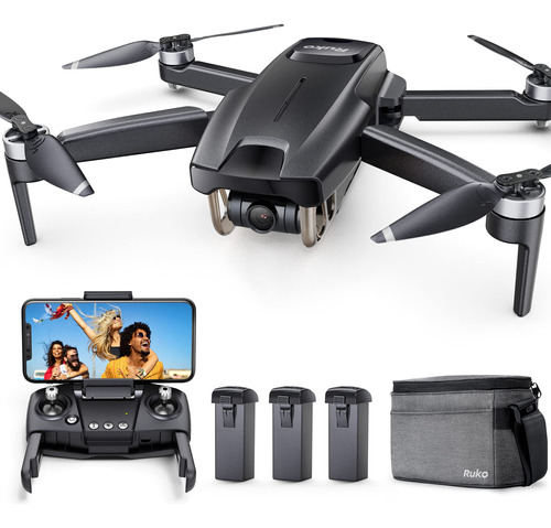 Ruko Mini Dron Con Cmara Para Adultos 4k, 3 Bateras De 90 Mi