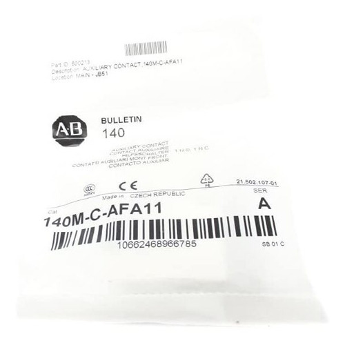 Allen Bradley 140m-c-afa11 Ser Wh Nsmp