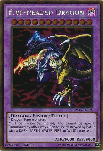 Yu-gi-oh! - Five-headed Dragon (pgl2-en078) - Oro Premium: