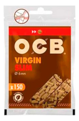 Ocb Filtro Virgin Slim Display X150ud Csc Sabor Sin blanquear