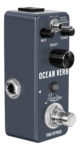Imagen 5 de 5 de Pedal De Reverberación Digital Rowin Lef-3800 Ocean Verb Ped