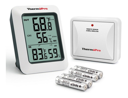 Higrómetro Lcd Digital Con Monitor Externo Thermopro