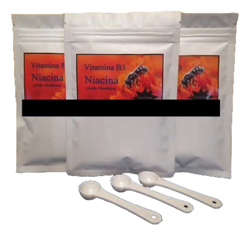 Niacina En Polvo (ácido Nicotínico B3) 50g (paquete De 3) 