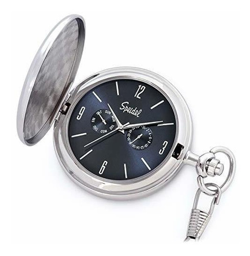 Speidel Classic - Reloj De Bolsillo Grabable, Satinado, Plat