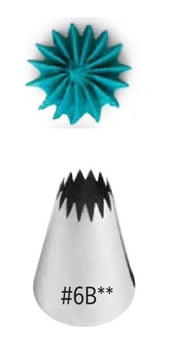 Imagen 2 de 7 de Pico Estrella Abierta 6b Wilton Picos Reposteria Titanweb