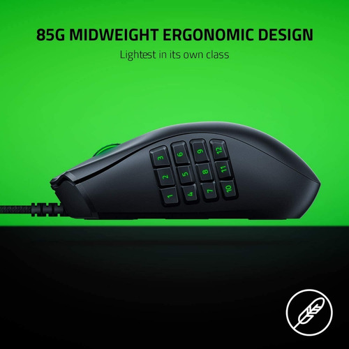 Imagen 7 de 11 de Mouse gamer de juego Razer Naga X negro