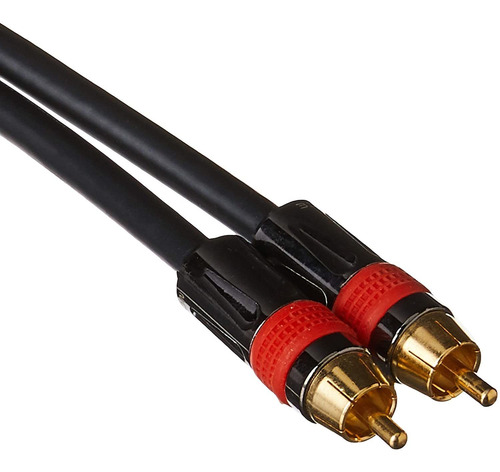 Adaptador Coaxial De Audio Rca Hembra A 2 Rca Macho | Negro