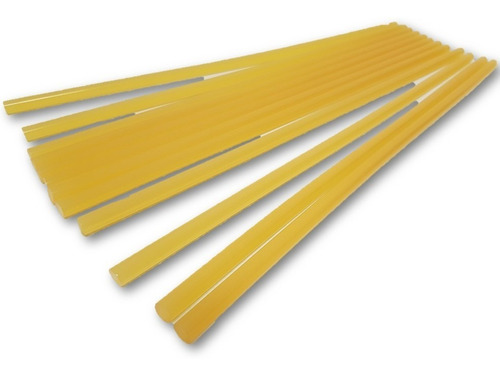 3barra De Silicon Xtra Fuerte Amarillo 30 Cm Muy Durable 5mm