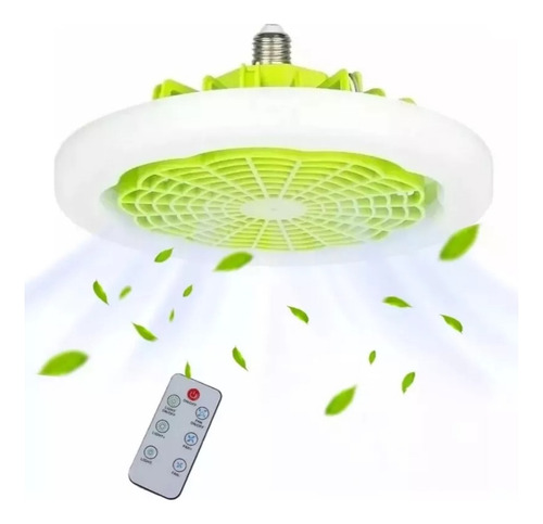 2 En 1 Ventilador De Techo Cerrado Blanco Con Luz