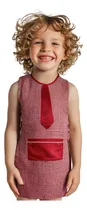 Comprar Pechera Poncho Cuadritos Jardin Uniforme Corbata Sheli 2155