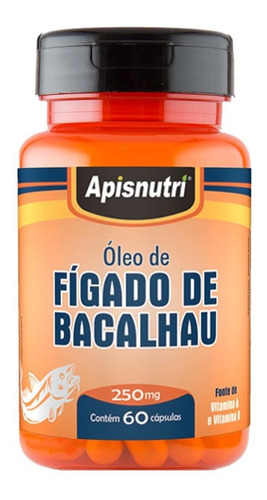 Oleo De Figado De Bacalhau 60 Caps Apisnutri