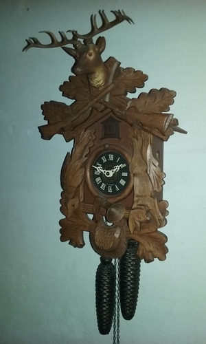Reloj Cu-cu El Cazador 8 Dias Ciervo Aleman