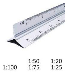 Escalimetro Triangular Pizzini De 30 Cm