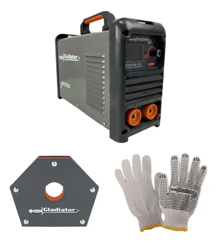 Soldadora Ie9200/220lcd Gladiator + Guantes + Escuadra