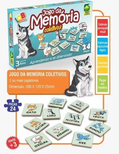 Mandiali e-Shop : Kit Jogos Infantil em Inglês Dominó + Quebra Cabeça  Palavras e Numerais