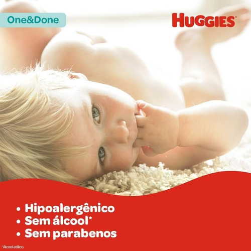 Lenços Umedecidos Huggies One & Done 48 Unidades