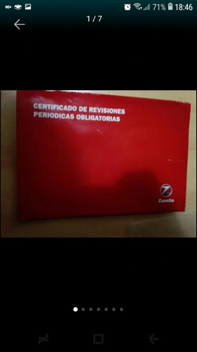 Manual Certificado D Revisiones Original Zanella Rx150 Rx200