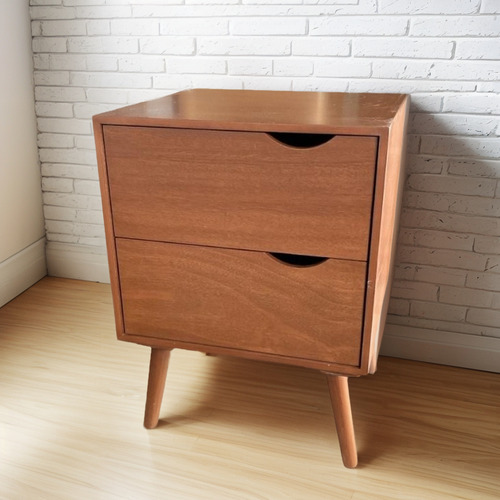 Buró Moderno Lemich Simple25 En Mdf Enchapado 63 Cm Semibrillo Nuez
