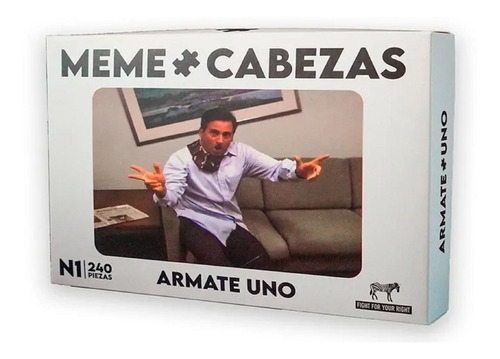 Imagen 2 de 10 de Juego De Mesa Meme Cabezas Pack X 3 Fight Rompecabezas