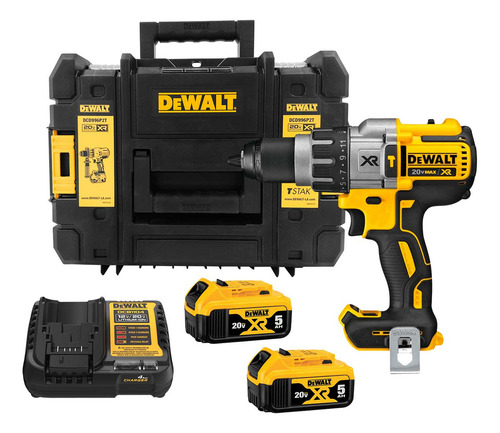 Rotomartillo 20v Brushless Dewalt Dcd996 + Baterías Cargador Color Amarillo