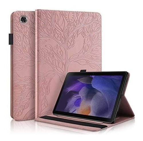 Funda Para Galaxy Tab A8 10.5 Sm-x200/x205 Cuero Arbol Rosa