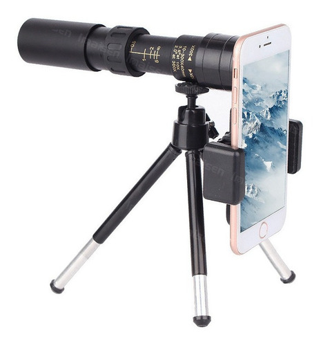 Telescopio Monocular Con Cámara Móvil Con Zoom De 10-300x40