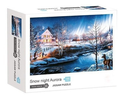 Puzzle 1000 Piezas Paisaje Nieve Norte Rodados Y Juguetes