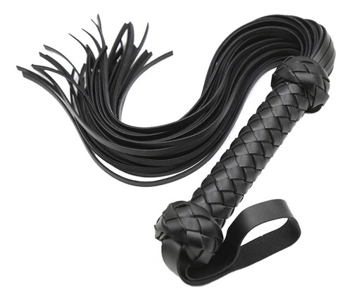 Cuero Látigo Caballo Látigo Flogger Restricción Cosplay