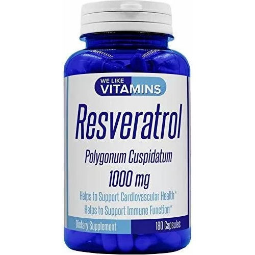 Resveratrol Capsules 1000mg (per Serving , 90 Servings)- 18