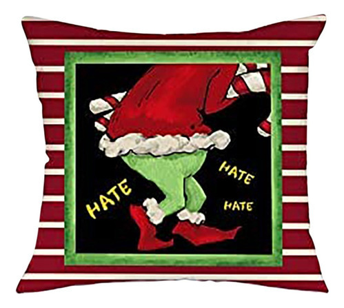 Fweaad 8 Fundas De Cojín De Navidad Grinch, Funda De