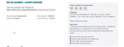 Imagem 4 de 5 de Apartamento Para Venda Em Rio De Janeiro, Campo Grande, 2 Dormitórios, 1 Banheiro, 1 Vaga - Leilaocef_2-928855