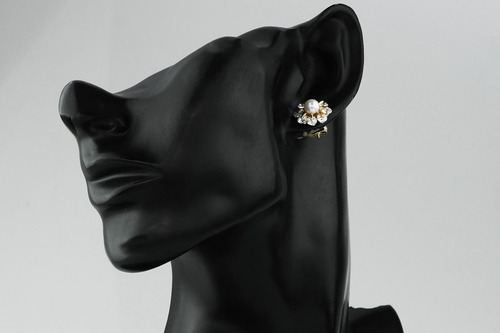Imagen 6 de 9 de Pendientes Aretes Broqueles Oro 18k Dama Mujer Elegante Lujo