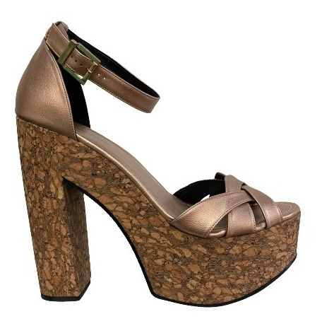 Imagen 2 de 8 de Zapatilla Plataforma Dama Felipe Rentería Talla 28 Alto 16cm
