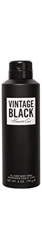 Kenneth Cole Vintage Black Body Spray For Men, 6.0 Xeqsx
