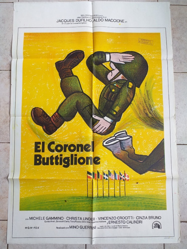 Antiguo Afiche Cine - El Coronel Buttiglione *