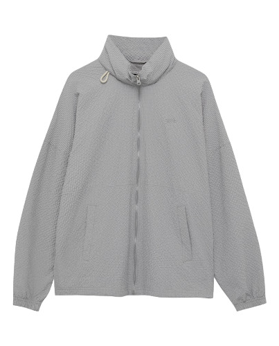 Chaqueta Pull & Bear Gris Con Relieve