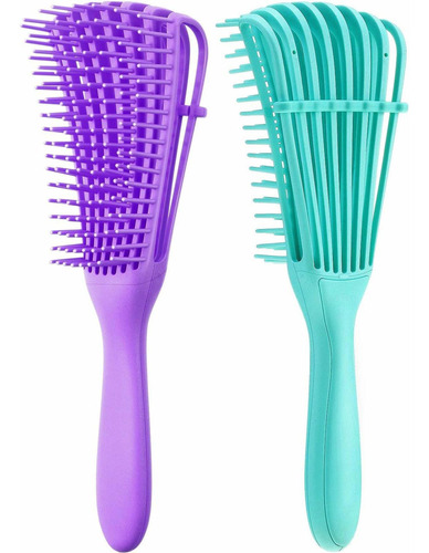 2 Peças De Escova De Massagem Abody Eight-claw Comb Hair Sof