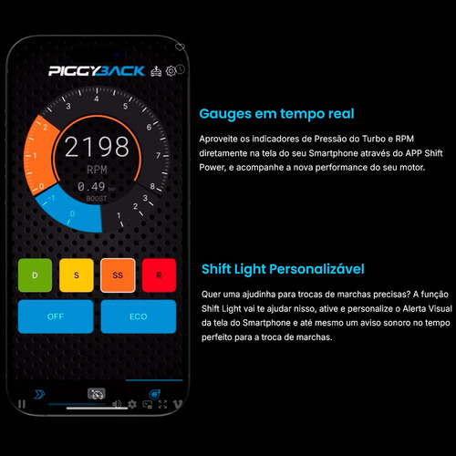 Piggyback Chip Potência Taos 1.4 250tsi 2022/2024 Até 25% Bt
