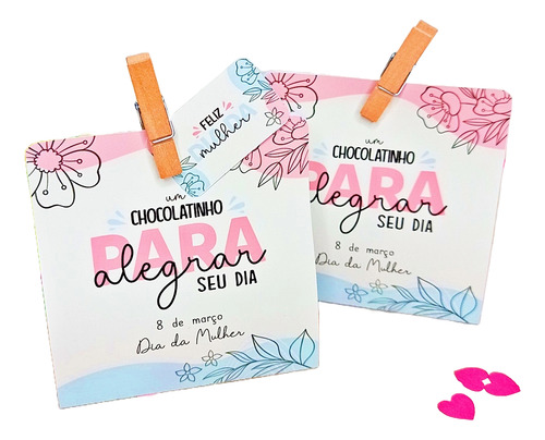 15 Unid Porta Bombom Dia Da Mulher Lembrancinha